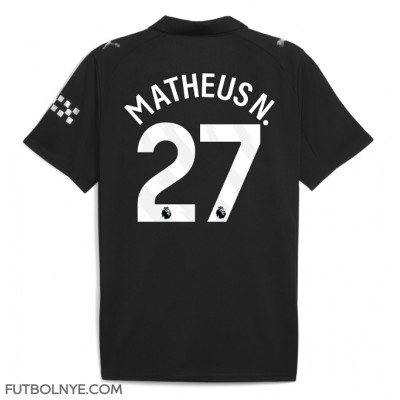 Camiseta Manchester City Matheus Nunes #27 Visitante Equipación 2025-26 manga corta Camiseta Manchester City Matheus Nunes #27 Visitante Equipación 2025-26 manga corta